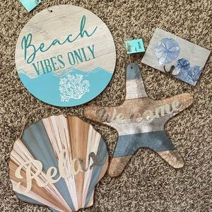 home decoration, easy to hang squares to decorate your garden, four for $18